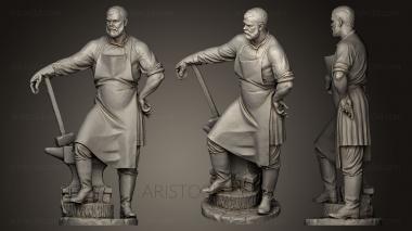 Statues of famous people (STKC_0291) 3D model for CNC machine